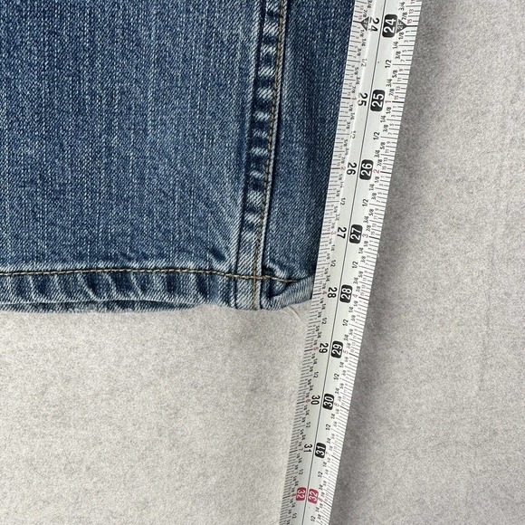 Levi's Blue Jeans Bootcut Mid Rise Ladies Denim Womens 14 Short 34X28‎ - Picture 10 of 11